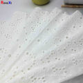 Vestuário africano bordado Schiffli tecido 100% algodão